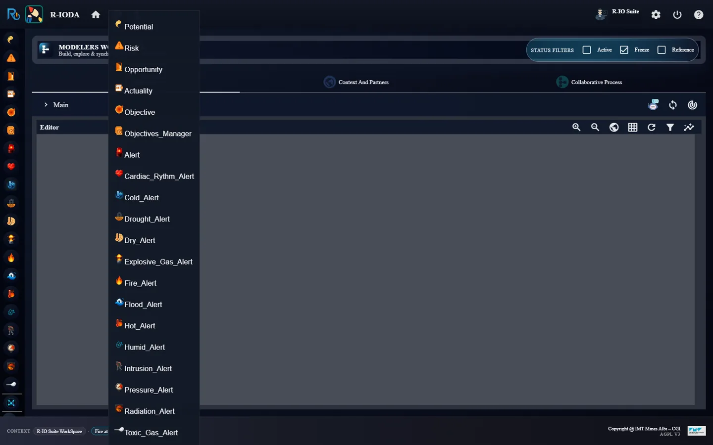 The Fire_Alert concept in the palette.