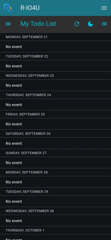His to-do list, empty before the deduction.